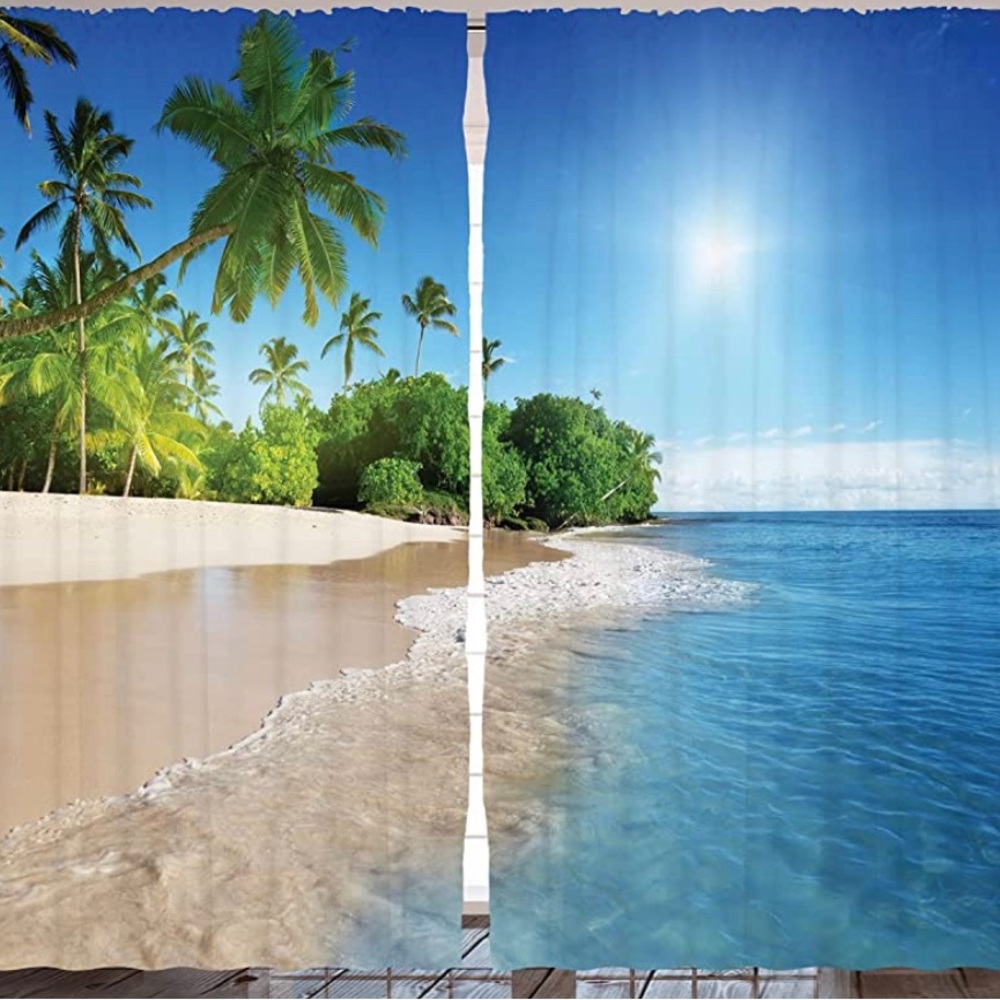 Tropical Ocean Curtain Drapes